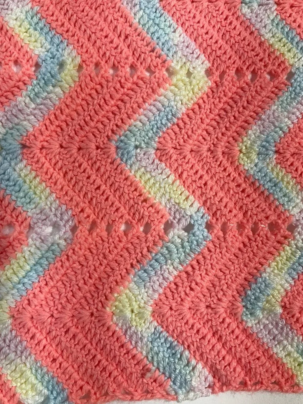 Peach Crochet Shawl 21